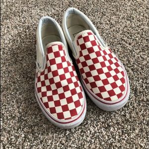 Red Checkered Vans!